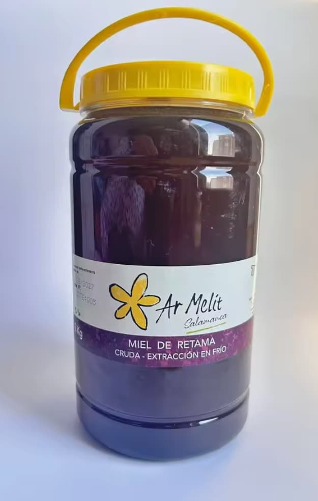 2 KILOS Ar Melit Miel Artesanal de Retama Cruda, Sierra de Salamanca