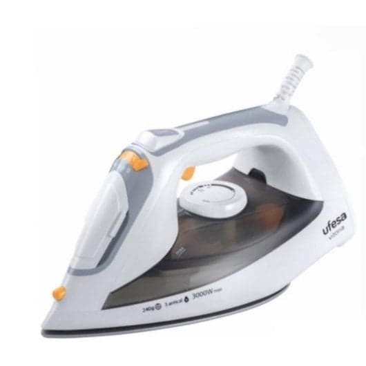 Plancha Ufesa PV3700 3000 W 45 g/min Suela Cerámica Apagado Automático Gris Blanco