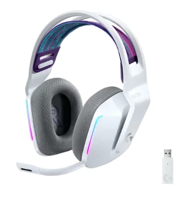 Auriculares Gaming Inalámbricos Logitech G G733 LIGHTSPEED (Sonido 7.1 | Iluminación LIGHTSYNC RGB | Hasta 29h de Batería | Blancos)
