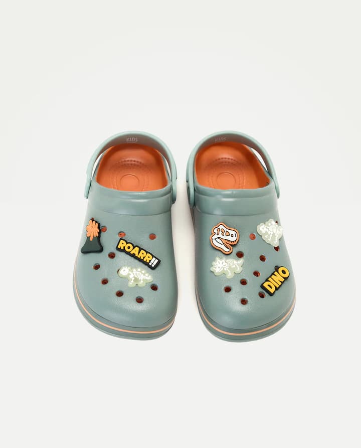 Zuecos de baño de niño Verde Kids