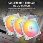 Pack 3 ventiladores CORSAIR RS120-R ARGB 120mm PWM Ventilador Flujo Inverso – Conexiones ARGB [ Dispones dos colores ]