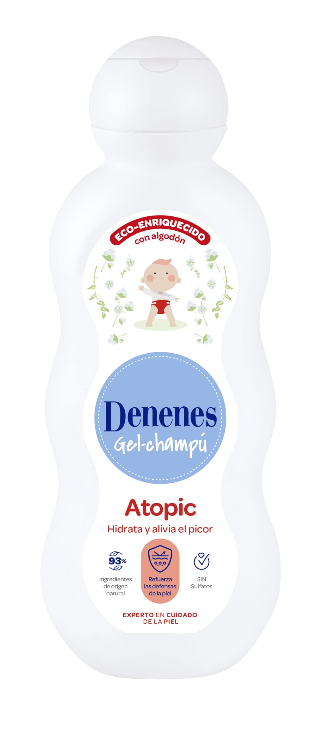 X2. ( Cada unidad 600ml/ La unidad sale 2,72€)Denenes Atopic Gel Champú Infantil para Pieles Atópicas y Sensibles Formula enriquecida.