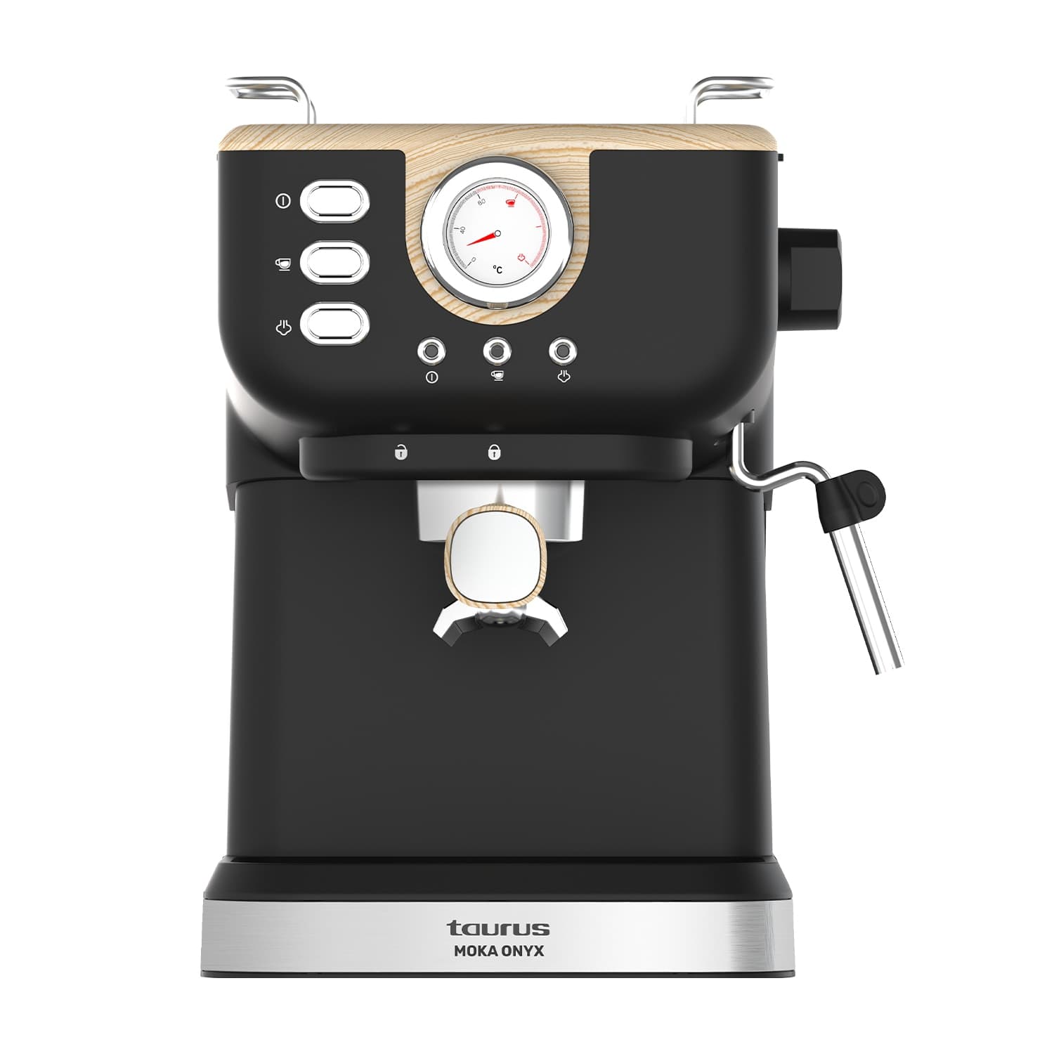 Cafetera Espresso manual Taurus Moka Onyx 20 bares Negro