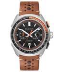 Bulova Reloj cronógrafo de Cuarzo para Hombre con Correa de Cuero 98B427, marrón, Moderno