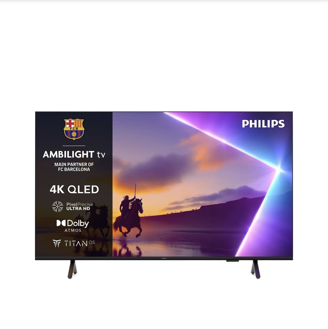 Philips 65” QLED Ambilight 65PUS8510 – 4K, Titan OS, Dolby Atmos