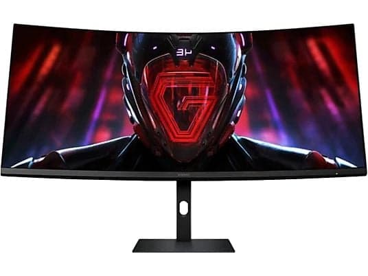 Monitor gaming - Xiaomi G34, 34", WQHD, 1 ms, 180 Hz, FreeSync, DisplayPort x2, HDMI x2, Negro