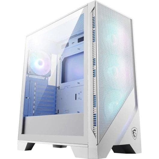 Torre PC MSI MAG FORGE 320R AIRFLOW ARGB Mid Tower mATX Cristal Templado USB 3.2 Blanca