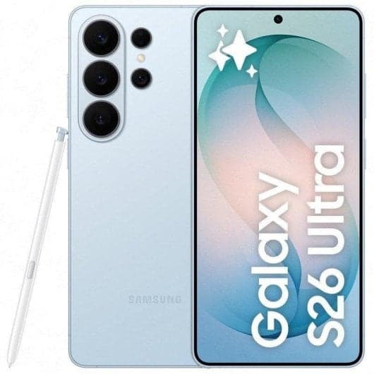 Smartphone Samsung Galaxy S26 Ultra 5G de 12GB/512GB con Dynamic AMOLED 6.9", Snapdragon 8 Elite y S-Pen (Azul Cielo)
