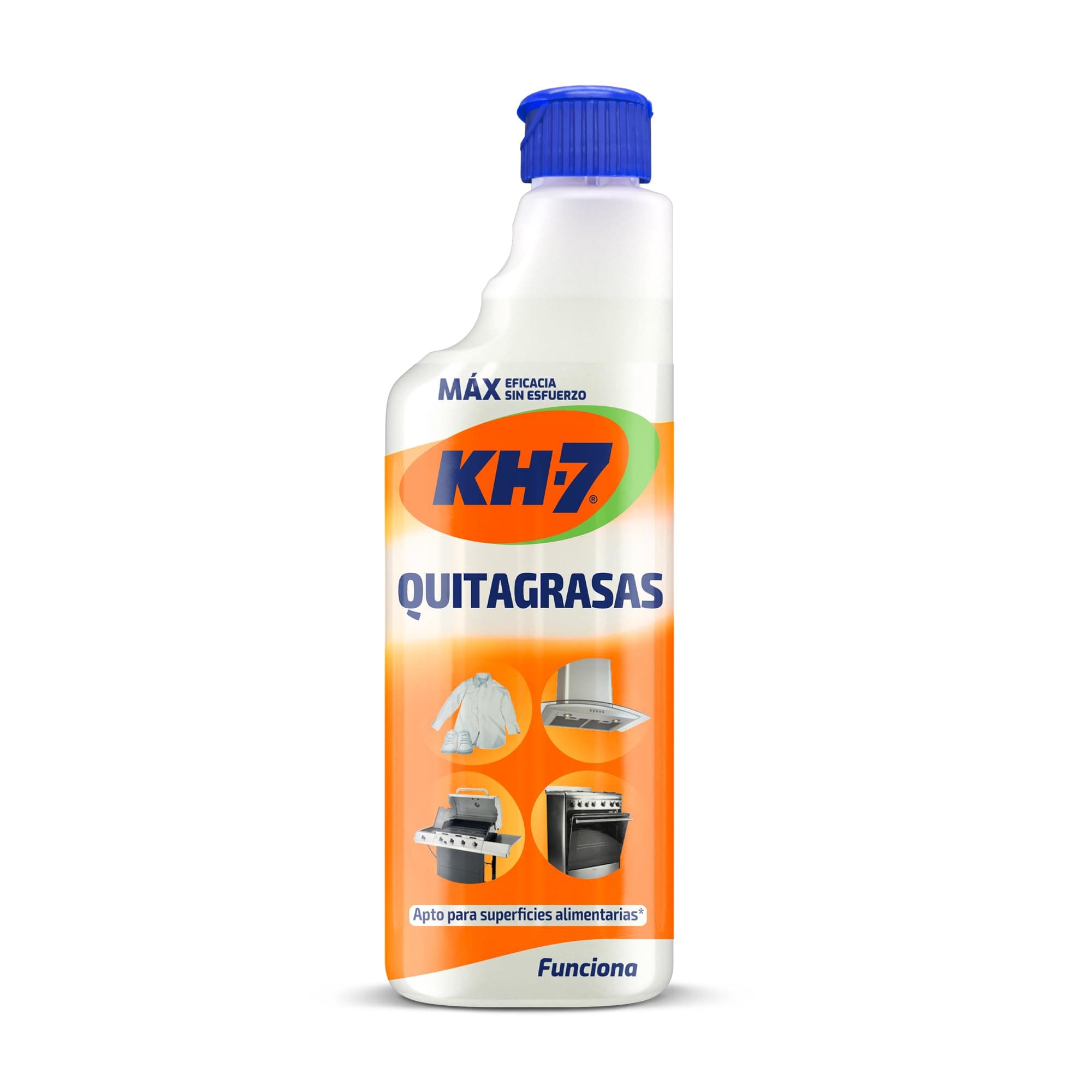 KH7 Quitagrasas, Desengrasante, Elimina Grasa y Suciedad, en Cocina, Ropa, Exterior o Vehículos | Apto para todas las Superficies y Tejidos