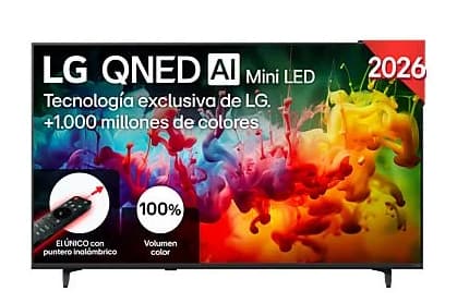 Smart TV QNED Mini LED 55" LG 55QNED72B 2026 ¡Tecnología Quantum Dot + NanoCell, retroiluminación Mini LED y procesador α7 con IA!