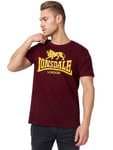 Lonsdale London Logo Hombre Camiseta Negro Regular