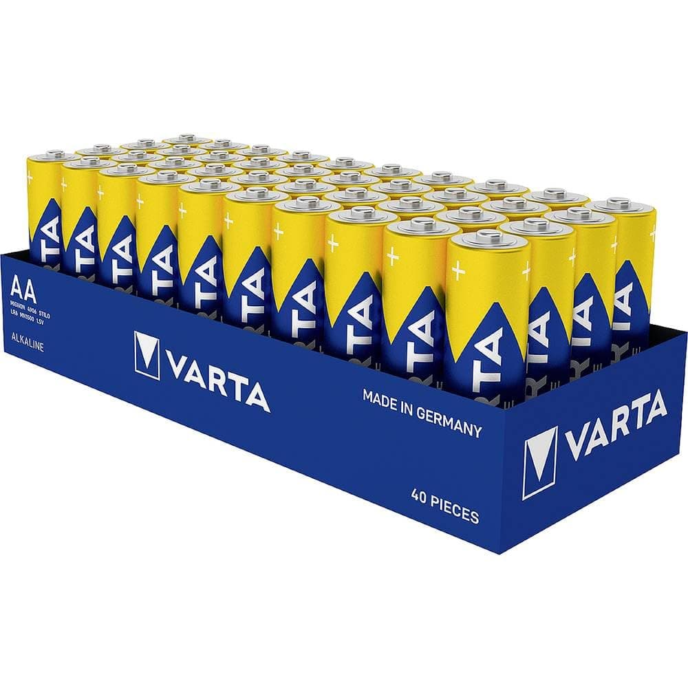 Pack de 40 Pilas Alcalinas AA VARTA Longlife Power 1,5V