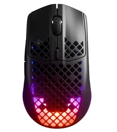 Ratón Gaming Inalámbrico SteelSeries Aerox 3 Wireless Onyx Edition 2022 (68g | TrueMove Air 18.000 CPI | IP54 | Iluminación PrismSync RGB )