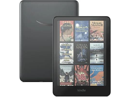 eBook - Amazon Kindle Colorsoft Signature Edition, 7", 32GB, 300 ppp, Pantalla color, Luz frontal autorregulable, Carga inalámbrica