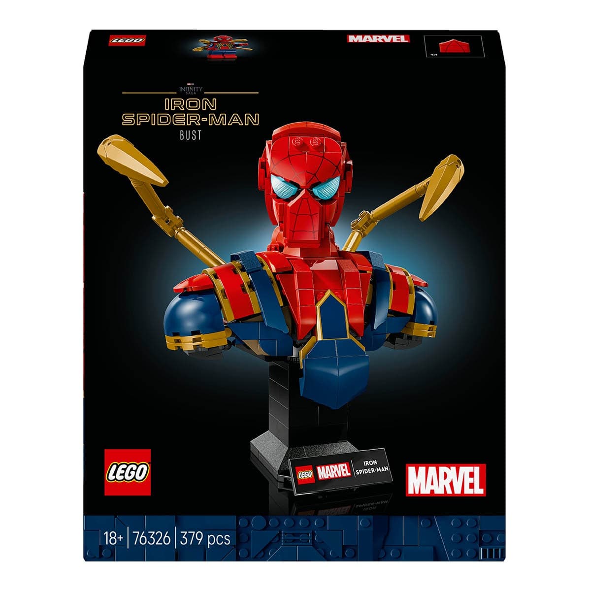 LEGO Marvel Busto de Iron Spider-Man 76326 + sorteo de viaje a Nueva York para 2