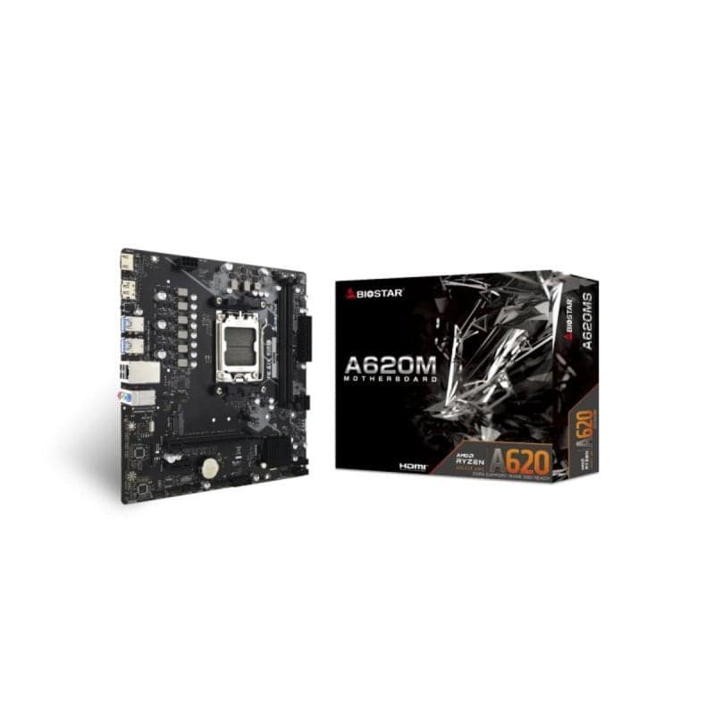 Placa Base Biostar A620MS AMD AM5 DDR5 micro ATX 128GB SATA III PCIe 4.0