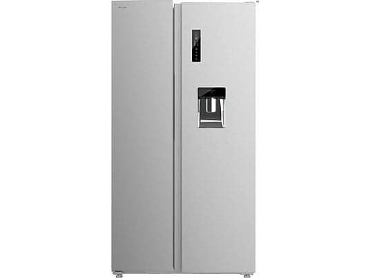 Frigorífico americano - Cecotec Bolero CoolMarket SBS 559, Total No Frost, 177 cm, 559L, Inverter, Multi Air Flow, Dispensador de agua, Inox
