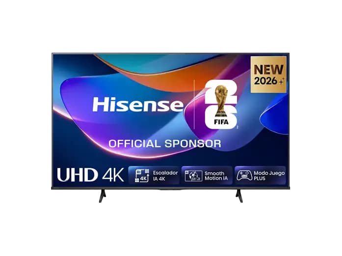 TV LED 50" - Hisense 50A6S, UHD 4K, Escalador 4K IA, Control por voz, Smooth Motion IA, Negro