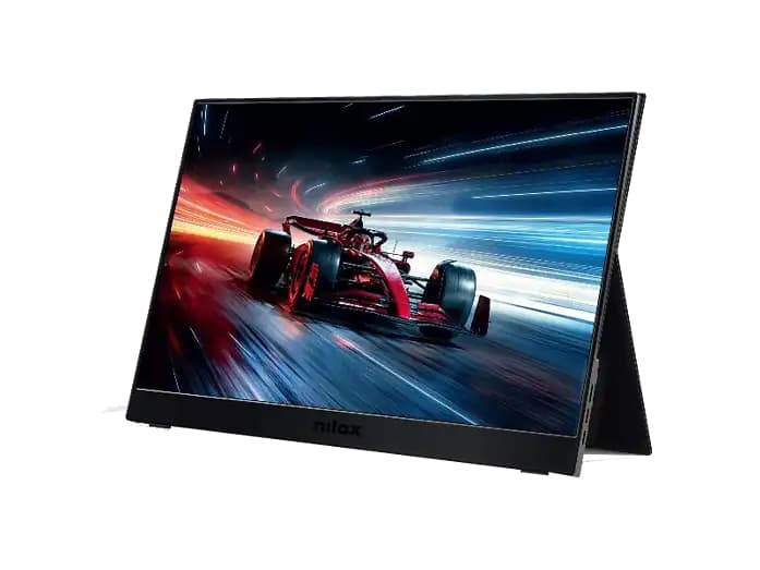 Monitor portátil - Nilox NXMP17FHD1441, Gaming, 17.3 " Full-HD, 144 Hz, 0 ms, IPS, Negro