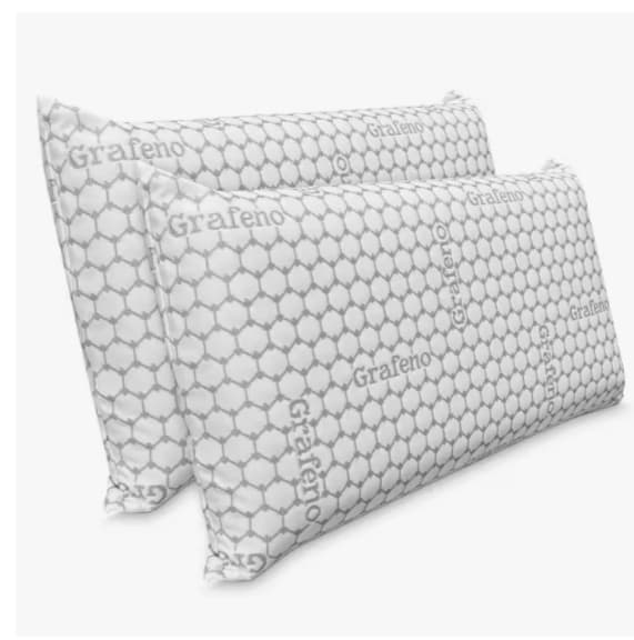 Pack 2 Almohadas Visco Carbono - Viscoelástica - Antiestrés - Alta calidad 70cm
