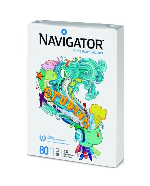 2 x Paquete de papel de 500 Hojas de 80 grs DinA4 Navigator Blanco