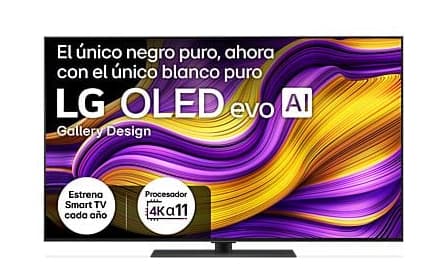Smart TV LG OLED55G5 4K de 55" SERIE G (Procesador α11 AI, Perfil Gallery, HDMI 2.1 144Hz, Smart TV)
