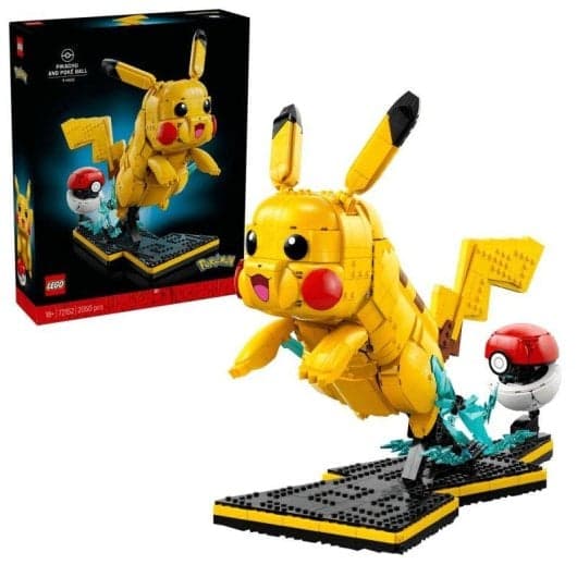 Set de construcción LEGO Pokémon Pikachu y Poké Ball (72152) ¡Más de 2000 piezas para construir al Pokémon más icónico!