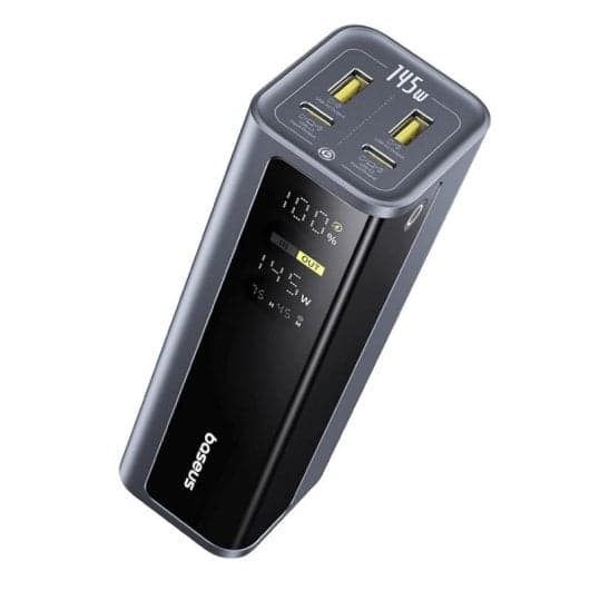 Power bank Baseus EnerGeek GP12 20800mAh 145W pantalla digital 2xUSB-C 2xUSB-A carga rápida