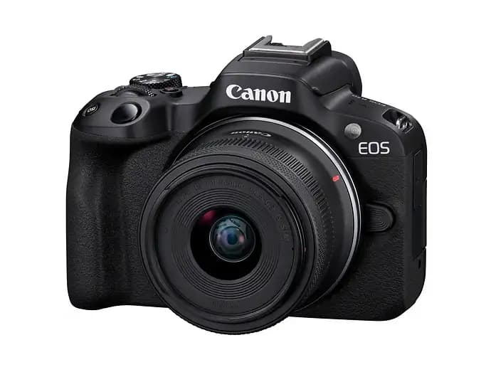 CANON EOS R50, Black + RF-S 18-45 IS STM + RF-S 55-210mm F5-7.1 IS STM Kit, 25,5 megapixel, CMOS, Full HD 1080p, Negro