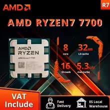 Procesador AMD Ryzen 7 7700 65W 3,8 GHz 8 núcleos 16 hilos
