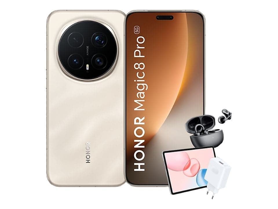 Honor Bundle Magic8 Pro, Gold, 512 GB, 12 GB RAM, 6.71" OLED, Qualcomm Snapdragon 8 Elite 5 (3nm), 6270mAh