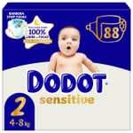 264 PAÑALES DODOT SENSITIVE TALLA 2 (0,15€/PAÑAL)