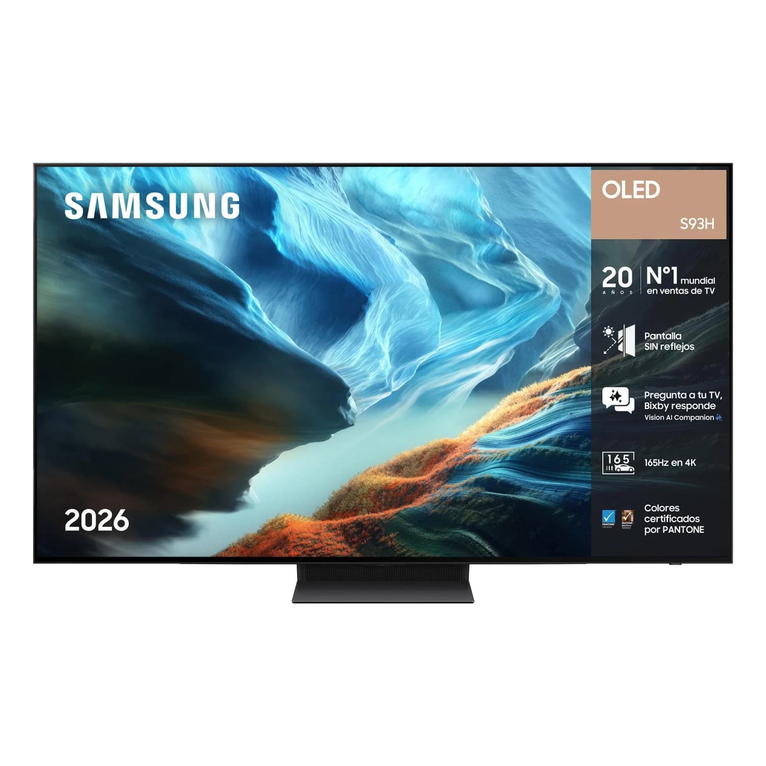 Samsung OLED 65" S93H 2026 (TQ65S93HAEXXC) – 4K, 165 Hz, antirreflejos, HDMI 2.1 x4 – 1.444 € + 100 € de cashback (1.344 € final)