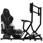 Cockpit Simracing Huzaro Speed 6.0 Ajustable con Asiento Regulable