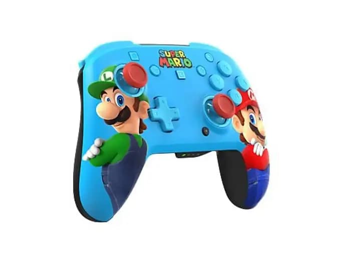 Mando Nintendo Switch 2 - Turtle Beach Rematch Wireless Mario & Luigi Controller, Inalámbrica, 4 Modos RGB, Multicolor