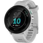 Reloj deportivo - Garmin Forerunner 55, 1,04", MIP, 14 días, GPS, Frecuencia cardíaca, 5 ATM, Blanco