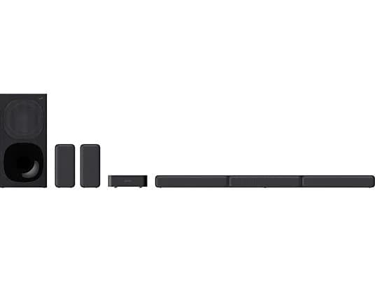 Barra de sonido - Sony HTS40R.CEL, Surround 5.1, Subwoofer, Altavoces traseros inalámbricos, HDMI, Bluetooth, 600 W, Negro