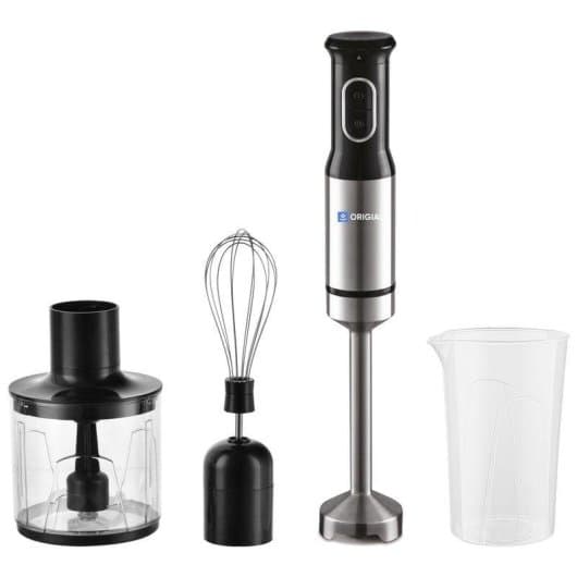 Batidora de Mano Origial Hand&Mix 1200W con Accesorios Negro Acero Inoxidable