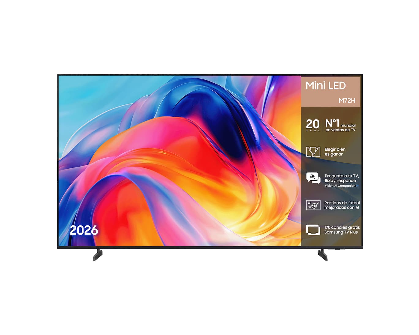 TV 55" Mini LED M72H 4K Samsung Vision AI Smart TV 2026 [65" 611€]