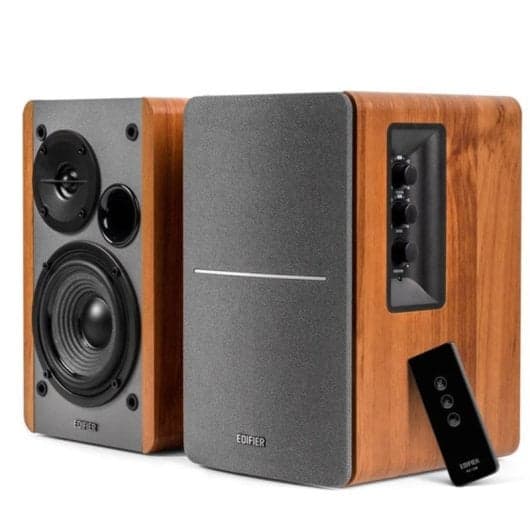 Edifier R1280T Altavoces Activos PC Tocadiscos Ecualizador RCA Mando 42W Marron