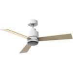 Mellerware - Ventilador de Techo con Luz Brizy Bright Core 45W Ultra Silencioso 6 Velocidades 3 Aspas Reversibles 132 cm Diámetro
