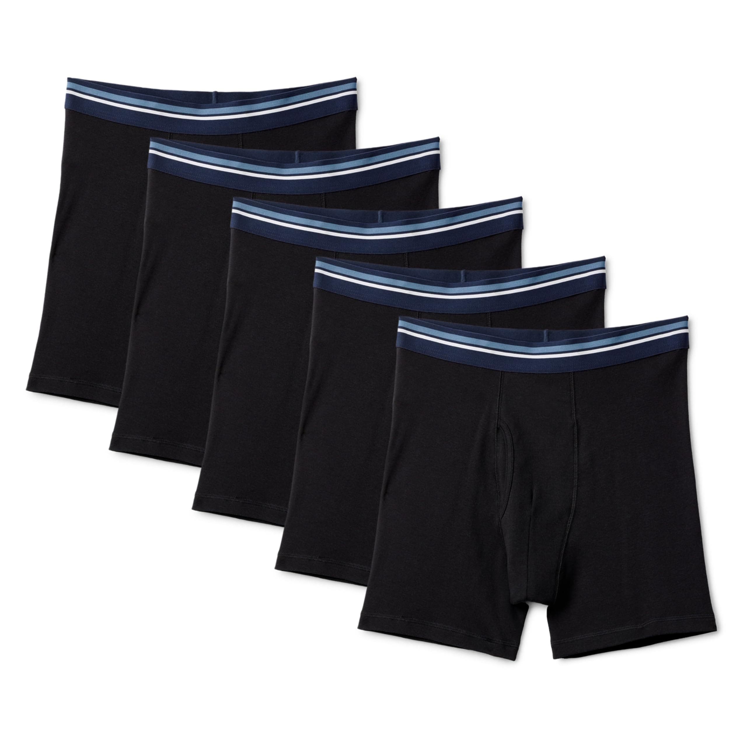 5 Calzoncillos bóxer transpirables de algodón para hombre de Amazon Essentials