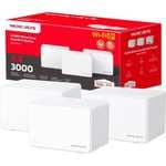 Mercusys Halo H80X Pack de 3 Sistema Wifi Mesh AX3000 WiFi 6 Doble Banda Gigabit