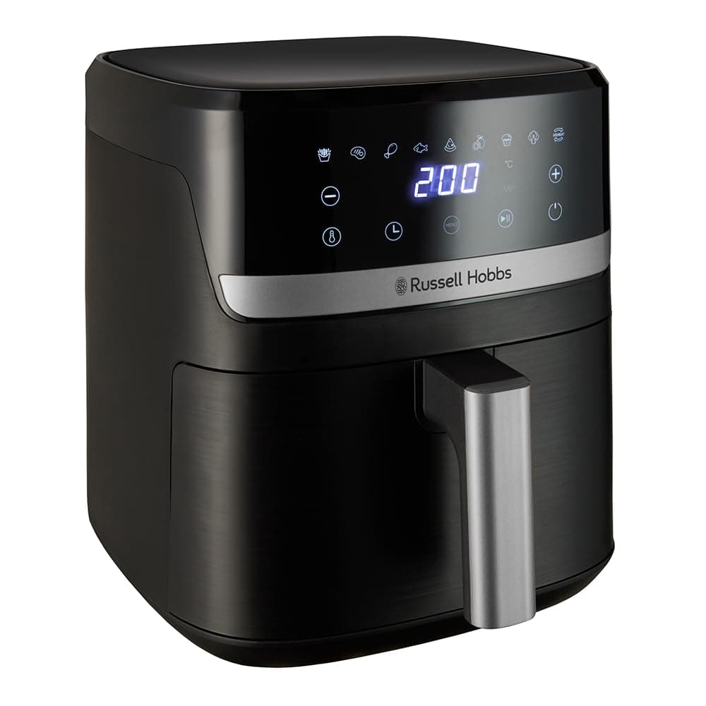 Russell Hobbs Freidora de Aire, Airfryer, Freidora sin Aceite 5,5 litros, [9 programas] Satisfry (Táctil, Horno, Antiadherente, Sin BPA