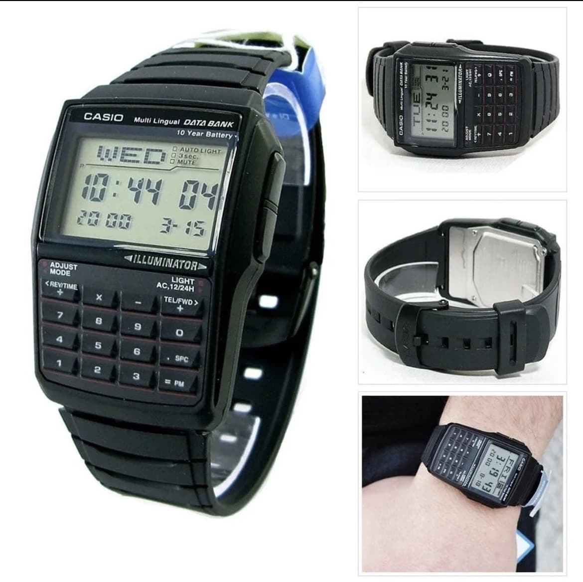 Casio DBC-32-1A: reloj calculadora Data Bank con 25 memorias