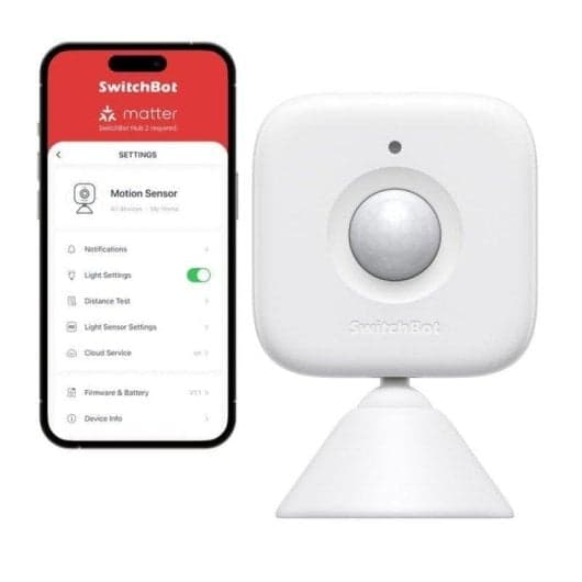 Sensor de Movimiento SwitchBot W1101500 Bluetooth Interior Blanco ABS