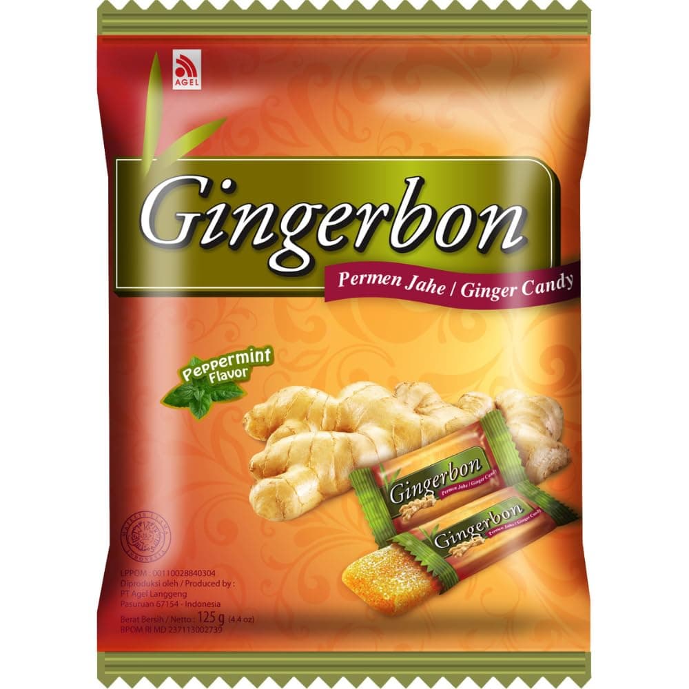 Gingerbon Caramelos de Jengibre Menta 125g - Alivio
