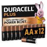 DURACELL Plus Pilas AA (Paquete de 12) – Pilas alcalinas 1,5 V