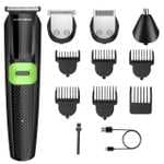 BarberBoss Kit de cuidado personal todo en uno para hombre: recortadora de barba, cortadora de pelo, recortadora de nariz