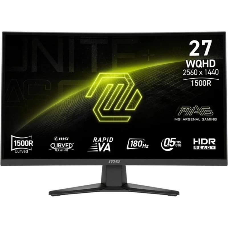 Monitor MSI MAG 275CQF E18 27" WQHD 180Hz Curvo